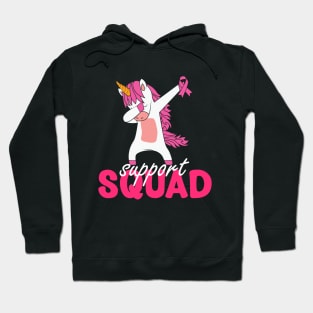 Breast Cancer Awareness Shirt For Women unicorn Support Squad Hoodie